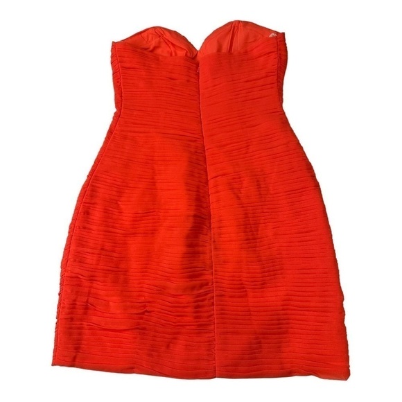 LAVISH Alice Coral Strapless Mini Dress Size 6 - Picture 4 of 4